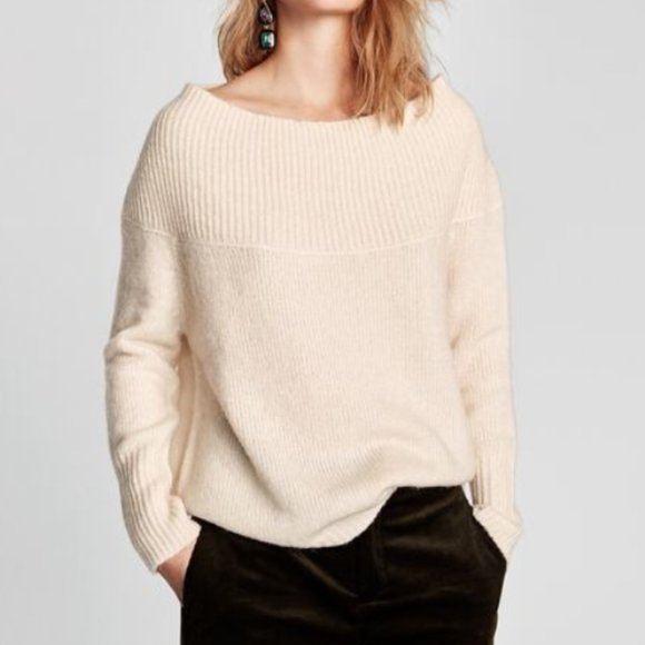 Zara Sweaters - ZARA Off-the-shoulder sweater